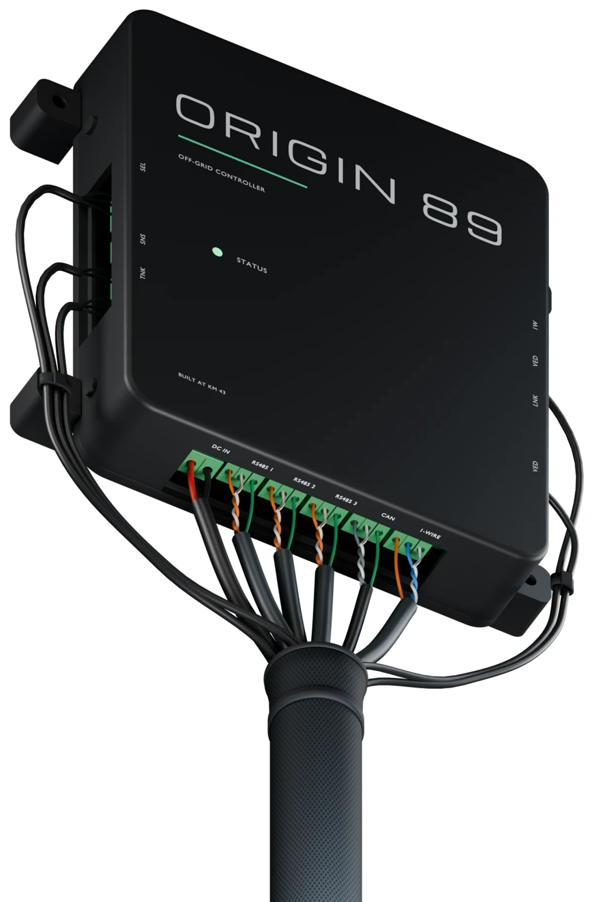 Origin89 Controller, rendered from the editable enclosure CAD